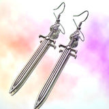 Cat Sword Hook Earrings