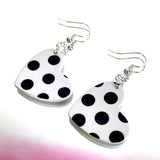 Polka Dot Heart Hook Earrings