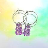 Gummy Bear Hoop Earrings - Various Colours