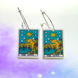 The Star Tarot Card Hoop Earrings