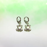 Sitting Frog Leverback Earrings