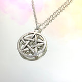 Large Pentagram Necklace 18”