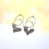 Bat Hoop Earrings