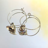 Witches Hat Hoop Earrings