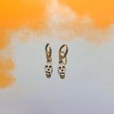 Skull Lever Back Earrings