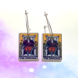 The Emperor Tarot Card Hoop Earrings