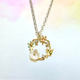 Bee Flower Necklace 18"