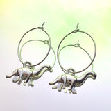 Diplodocus Hoop Earrings