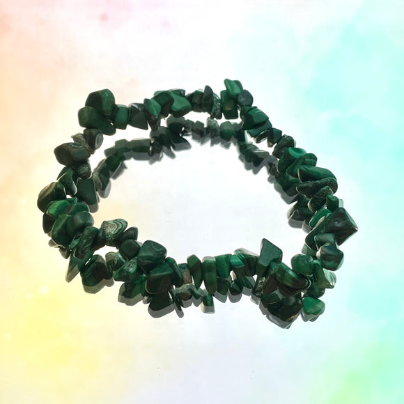 Malachite Chip Bracelet