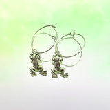 Frog Hoop Earrings