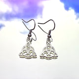 Charmed Triquetra Hook Earrings