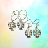 Libra Scales Hoop Earrings