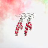 Candy Cane Hook Earrings