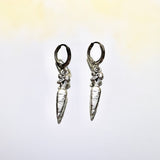 Carrot Lever Back Earrings