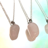 Rose Quartz Tumble Necklace 18”