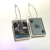 Temperance Tarot Card Hoop Earrings