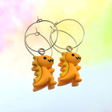 T-Rex Dino Hoop Earrings