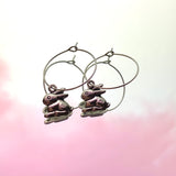 Bunny Rabbit Hoop Earrings