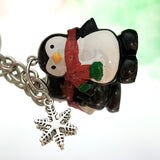 Christmas Penguin Keyring