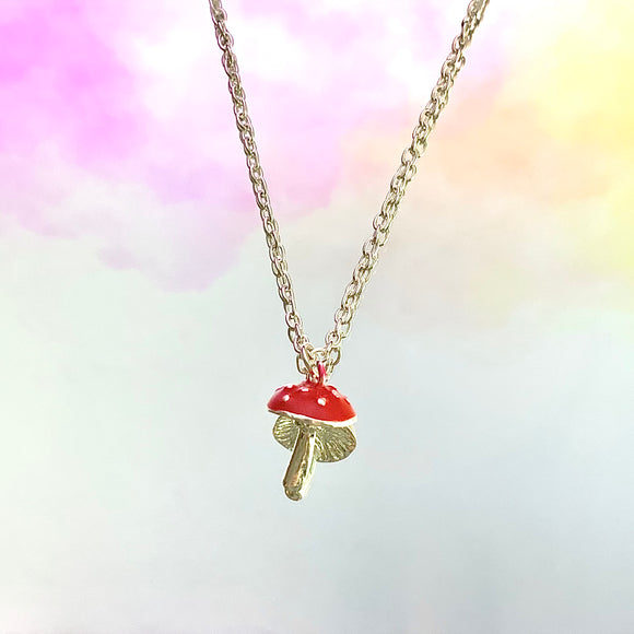 Mushroom Necklace 18