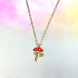 Mushroom Necklace 18"