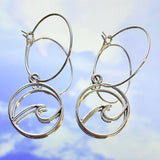 Wave Hoop Earrings