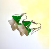 3D Mushroom Hook Earrings Various Colours