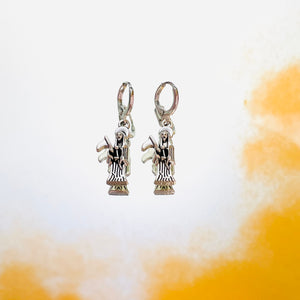 Lil Grim Reaper Lever Back Earrings