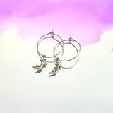 Shooting Star Hoop Earrings