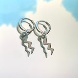 Lightening Lever Back Earrings