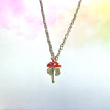 Mushroom Necklace 18"