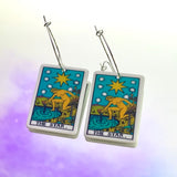 The Star Tarot Card Hoop Earrings