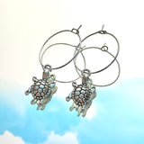 Tortoise Hoop Earrings