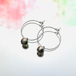 Jingle Bell Hoop Earrings