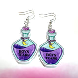 Boys Tears Potion Hook Earrings