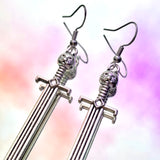 Cat Sword Hook Earrings