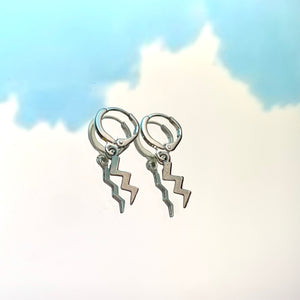 Lightening Lever Back Earrings