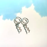 Lightening Lever Back Earrings