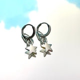 Star Lever Back Earrings