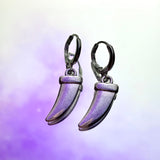 Animal Tooth Lever Back Earrings