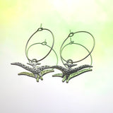 Pterodactyl Hoop Earrings