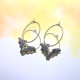 Bat Hoop Earrings