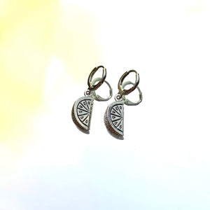 Fruit Wedge Lever Back Earrings