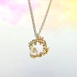 Bee Flower Necklace 18"