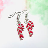 Candy Cane Hook Earrings