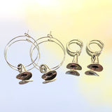 Witches Hat Hoop Earrings