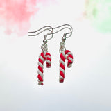 Candy Cane Hook Earrings