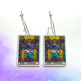 The Lovers Tarot Card Hoop Earrings