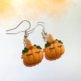 Unicorn Pumpkin Hook Earrings