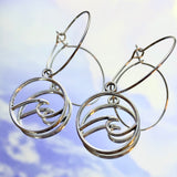 Wave Hoop Earrings